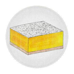 Tabla De Cortar Lemon Square Bar Pastry Dessere Bake Sale Amarillo