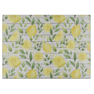 Tabla De Cortar Lemones acuarelas