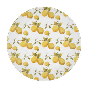 Tabla De Cortar Lemones frescos de época: diseño simplista