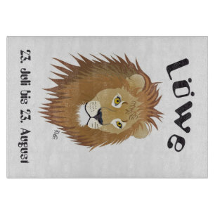 Tabla De Cortar León el 23. julio hasta el 22. agosto tablón de