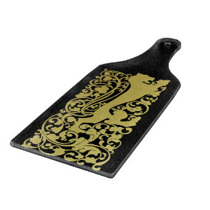 Tabla De Cortar León heráldico de Will Bradley