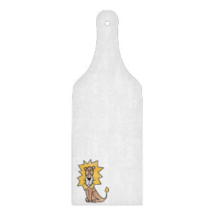 Tabla De Cortar león lindo dibujos animados niños retro safari sel