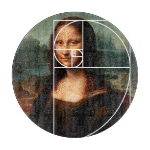 Tabla De Cortar Leonardo da Vinci Mona Lisa Fibonacci Sequence