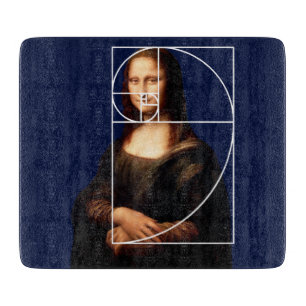 Tabla De Cortar Leonardo da Vinci Mona Lisa Fibonacci Sequence