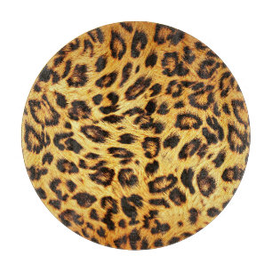 Tabla De Cortar Leopard de moda: Patrón de diseño de piel.