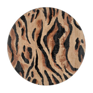 Tabla De Cortar Leopardo del tigre: sin foco de piel animal