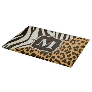 Tabla De Cortar Leopardo y cebra