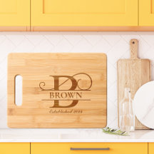 Letra elegante B Monograma Nombre de familia perso