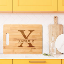 Letra minimalista X Nombre personalizado monograma