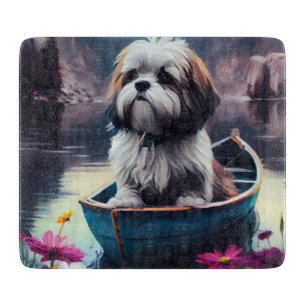 Tabla De Cortar Lhasa Apso en una Paleta: Una Aventura Escénica