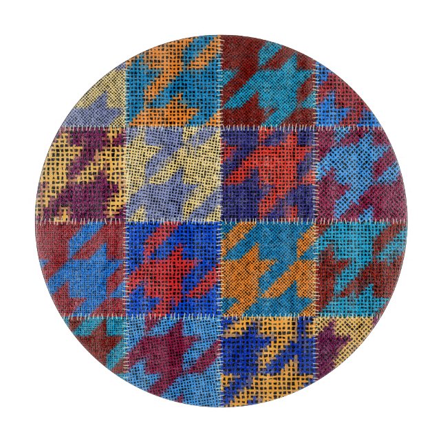 Tabla De Cortar Lienzo de trabajo en mosaico: patrón de imitación  (Anverso)