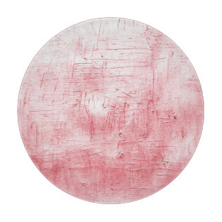 Tabla De Cortar Lienzo rojo metálico: Elegancia de pincel.