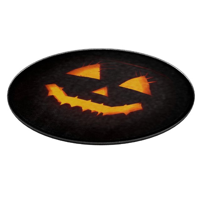 Tabla De Cortar Ligero Jack O Lantern (Borde)