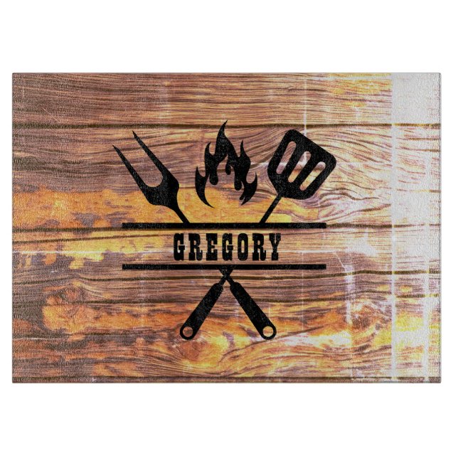 Tabla De Cortar Light Wood Grillmaster Utensil  (Anverso)