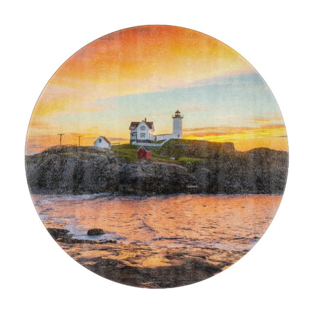 Tabla De Cortar Lighthouses | Nubble Lighthouse Maine (Anverso)