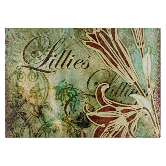 Tabla De Cortar Lillies (Anverso)