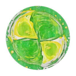 Tabla De Cortar Lime Green Spiral