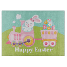 Tabla de cortar linda del día de fiesta del tren