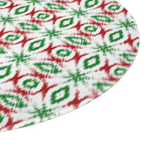 Tabla De Cortar Lindo Ikat de Navidad Minimalista Quirky Cabincore