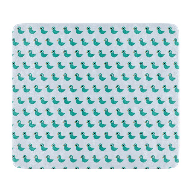 Tabla De Cortar Lindo pájaro azul (Anverso)
