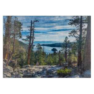 Tabla De Cortar Línea costera Bahía Esmeralda, Lago Tahoe, Calif