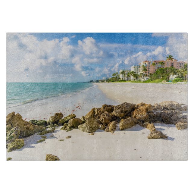 Tabla De Cortar Línea costera | Nápoles Pier, suroeste de Florida (Anverso)