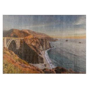 Tabla De Cortar Línea costera   Puente Bixby, Gran Sur California