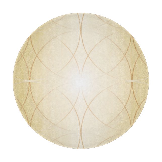 Tabla De Cortar Líneas abstractas de oro (Anverso)