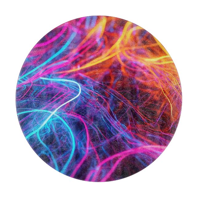 Tabla De Cortar Líneas de Neon (Anverso)