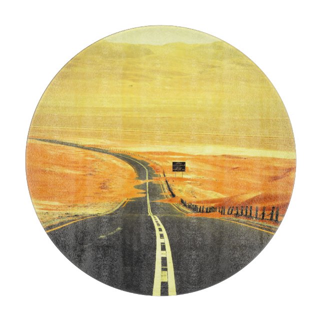 Tabla De Cortar Liwa Oasis Asphalt Road, Dunas. (Anverso)