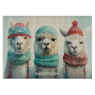 Tabla De Cortar Llamas de invierno de nombre personalizado