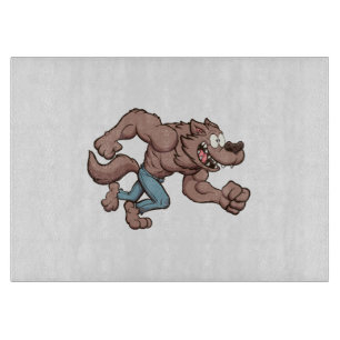 Tabla De Cortar Lobo corriendo