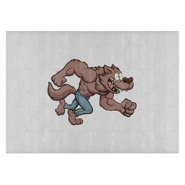 Tabla De Cortar Lobo corriendo (Anverso)
