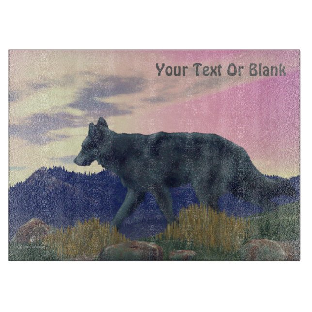 Tabla De Cortar Lobo de Alto País (Anverso)