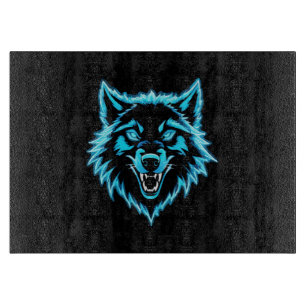 Tabla De Cortar Lobo de neón