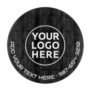 Tabla De Cortar LOGO Y TEXTO Personalizado Business Glass Cuttin