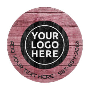 Tabla De Cortar LOGO Y TEXTO   Personalizado Business Glass Cuttin