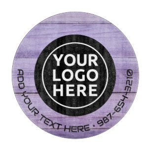 Tabla De Cortar LOGO Y TEXTO   Personalizado Business Glass Cuttin