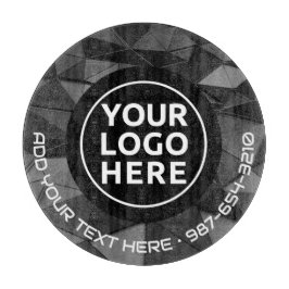 Tabla De Cortar LOGO Y TEXTO | Personalizado Business Glass Cuttin