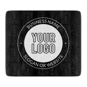 Tabla De Cortar Logotipo empresarial o plantilla de texto editable