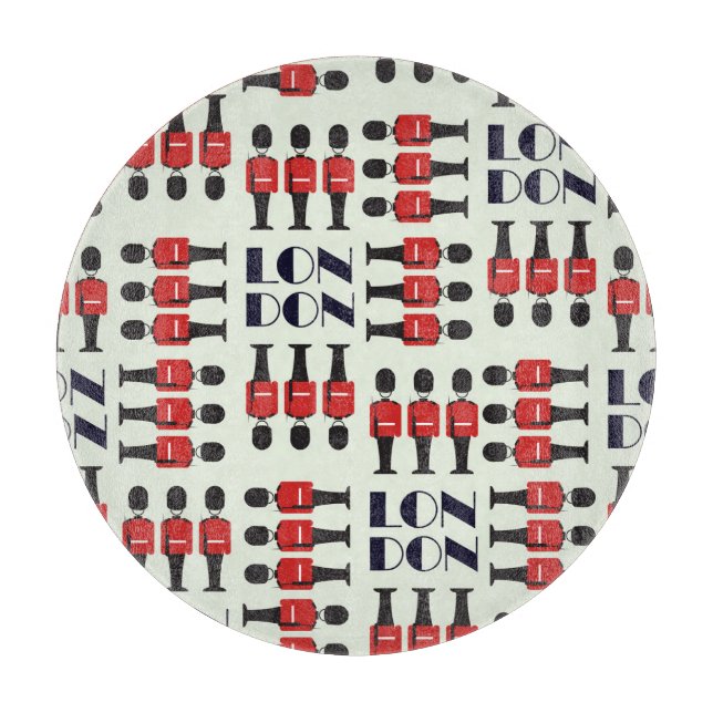 Tabla De Cortar Londres, soldados, patrón sin fisuras (Anverso)