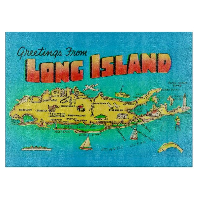 Tabla De Cortar Long Island 15x11 Cutting Board (Anverso)