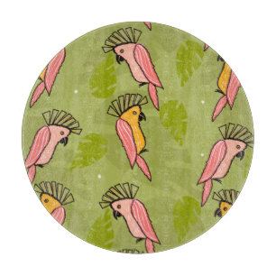 Tabla De Cortar Loros Cacatúa De Verano Monstera Verdor