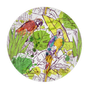 Tabla De Cortar Loros tropicales