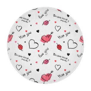 Tabla De Cortar Los corazones de San Valentín se marcan sin proble