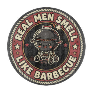 Tabla De Cortar Los hombres de verdad huelen a BBQ y humo Maestr