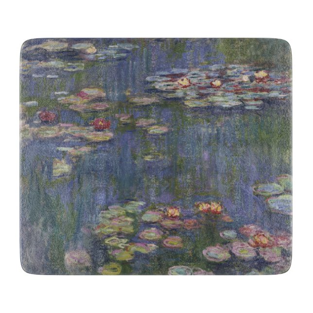 Tabla De Cortar Los lirios de agua de Claude Monet (Anverso)