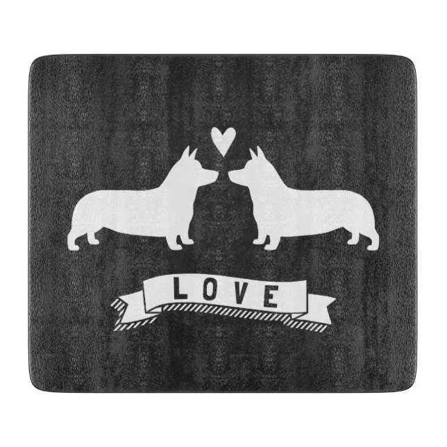 Tabla De Cortar Los Pembroke Welsh Corgis Aman (Anverso)
