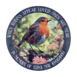 Tabla De Cortar Los Robins Aparecen Cuando Los Queridos Están Cerc