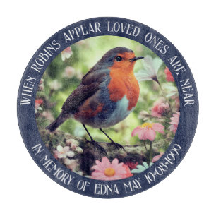 Tabla De Cortar Los Robins Aparecen Cuando Los Queridos Están Cerc